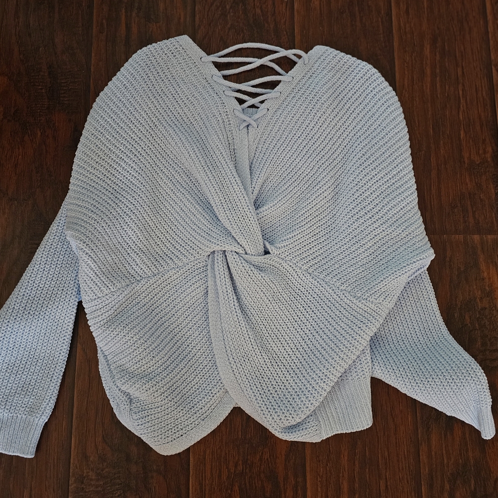 Pink Republic Sky Blue Knit Sweater